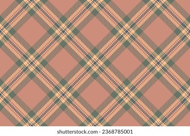 Texture plaid vector of pattern fabric check with a textile background seamless tartan in red and pastel colors.