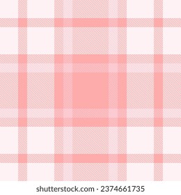 Texture plaid vector of seamless tartan check with a textile fabric background pattern in lavender blush and red colors.
