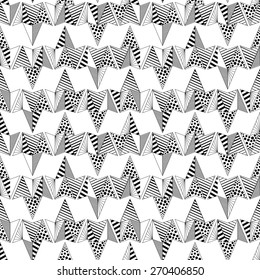 Texture with a plurality of triangles in different lines and filled circles.