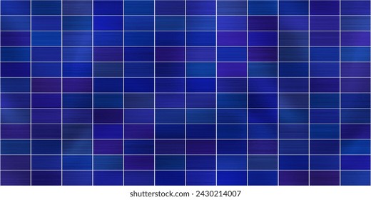 Texture of polycrystalline solar panels in a seamless pattern. An overview of the renewable energy topic. Environmental protection and ecology. Illustration in vector format