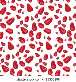The texture of pomegranate seeds. 