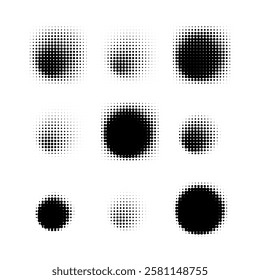 Texture pop art comix, Halftone design elements