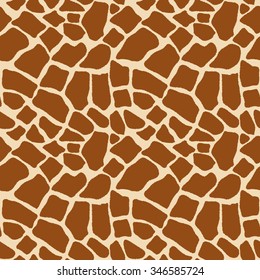 Texture print coloring skins giraffe seamless pattern - vector illustration. Animal background, tribal ornament
