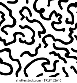 Texture or print of leopard fur skin. Abstract background or textile with lines, cheetah or carnivore feline animal painting. Decoration or texture, repeatable seamless pattern, vector in flat style