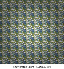 Texture for prints, decorations, fabric. Colorful cream dessert backdrop on blue, black and white. Vector. Cupcake seamless pattern. Muffin sweet texture background.