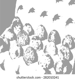 texture of quail eggs in the package