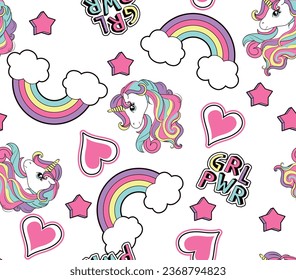 texture rainbow cute girl love colorful