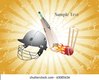 texture rays background with cricket match object