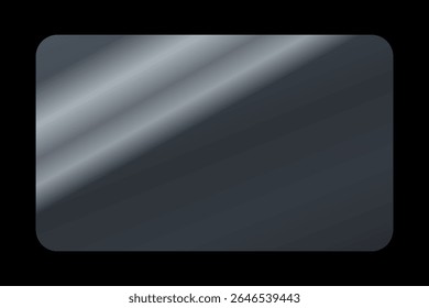 A textura do vidro retangular com tonalidade azul. Ilustração de ações. Reflexão realista sobre um vidro transparente com brilho de luz solar. Usar o modo de transparência ou tela. plano de fundo artificial