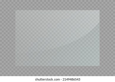 Texture of a rectangular glass plate, mirror, windows. Light effect for a picture or a mirror. Beautiful realistic reflection. Stock vector house interior
PNG