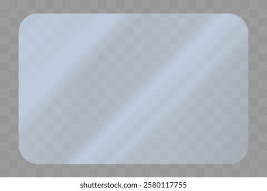 Texture of a rectangular plate with solar reflection. Beautiful reflection with a blue tint	
