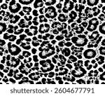 texture repeating seamless pattern snow leopard jaguar black and white leopard. print