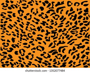 Texture repeats leopard black orange seamless spot, texture cheetah