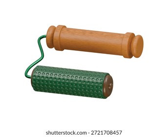Icono de rodillo de textura Ilustración 3D Render