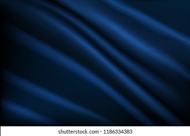 Texture of the satin fabric with folds. Vector illustration