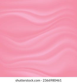 Texture of satin silk textile fabric in luxurious elegant pink color. Satin texture can be used as background and copy space. Vector illustration.