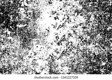 Texture of scratches, chips, cracks. Grim grunge background. Black and white pattern of scuffs. Old vintage surface. Ruined dirty wall