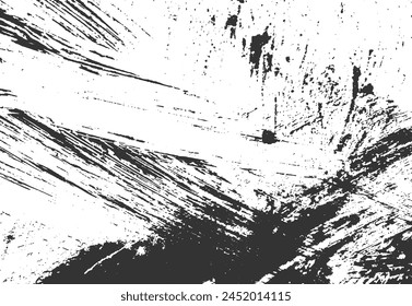 Textura de arañazos, grietas, polvo, cepillo, fondo de grunge monocromo abstracto. Diseño de textura superpuesta estresada