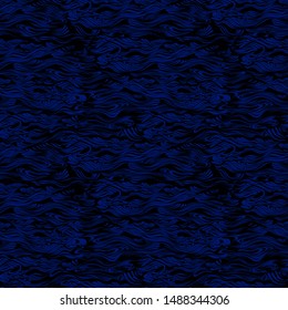 texture of the sea current and waves. shallow water ripples. Seamless vector pattern for wallpaper, textile and prints.