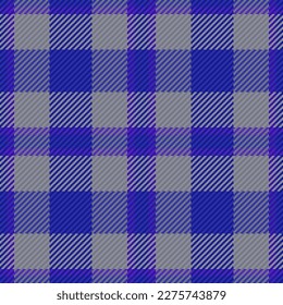 Contrôle de texture harmonieux. Motif textile tatan. Arrière-plan tissu vectoriel plaid aux couleurs pastel et indigo.