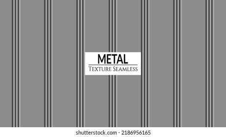 Textura sin costura de pizarra onada gris. Hoja de hierro galvanizado. Techo metálico, costado metálico, revestimiento con perfiles para cubrir o cercar. Ilustración plana del vector