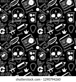 Texture seamless pattern from old vintage retro hipstersih stylish