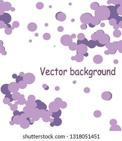 Texture seamless pattern of purple circles on a white background abstraction print vector