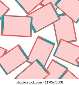 Texture, seamless pattern of smart modern smart touchscreen tablet computers with digital volumetric realistic with large screens mobile devices. The background. Vector illustration.