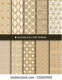 texture seamless patterns set