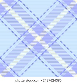 Texture seamless plaid of vector background check with a pattern textile tartan fabric in light and blue colors.