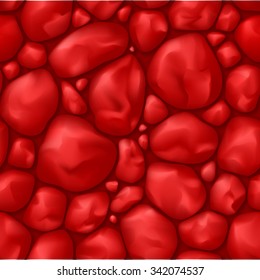 Texture seamless  red stone for game interface