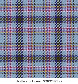 Texture seamless textile. Check pattern background. Vector plaid fabric tartan in yellow and red colors.