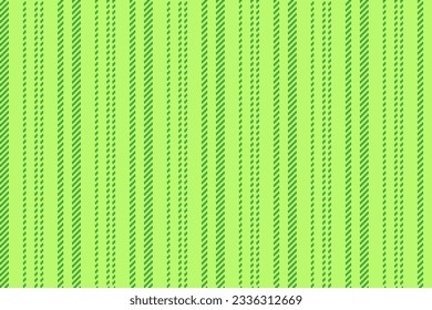 Texture seamless textile of pattern vertical stripe with a background fabric vector lines in green color.