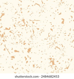 
Texture seamless vector pattern. Small splashes of light beige color. Grunge texture, drops, blots, specks.