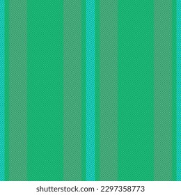Texture seamless vertical. Background stripe pattern. Vector fabric lines textile in green and turquoise colors.