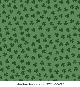 The texture of the Shamrock on green background