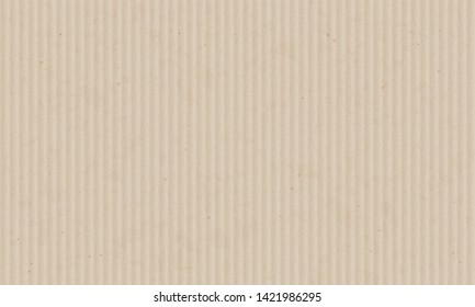 Texture Sheet Of Corrugated Cardboard. Blank Paper Background. Vector Illustration.