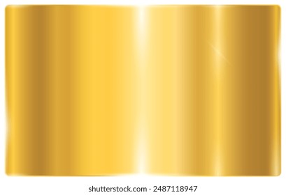 Die Textur einer glatten Metalloberfläche. Der goldene Farbverlauf. Metallischer Gradienteneffekt für die Gestaltung von Text- und Bulletin-Boards, Infografiken. Vektorgrafik EPS 10.