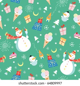 texture snowmen and ice cream