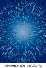 Texture, space fragments explosion. Vector illustration.