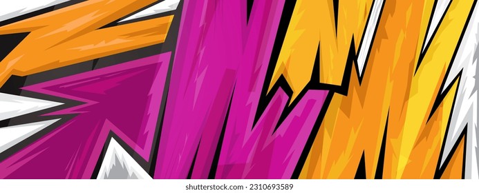 Texture for sport racing. Abstract pink orange geometric stripes background.