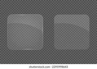 Textura de placas de vidrio cuadrado. Efecto de resplandor sobre el vidrio para cualquier objeto. Efecto Glare. Ilustración vectorial.