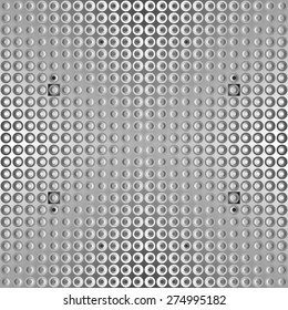 texture of stainless steel sheet with dots and varying shadows