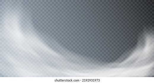 Textur von Dampf, Rauch, Nebel, Wolken. Vektorisolierter Rauch. Aerosol-Effekt