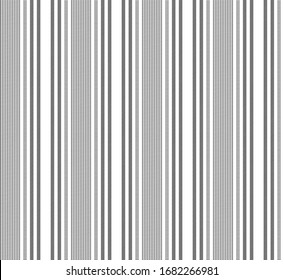 Texture stripe seamless pattern with Black and White colors vertical parallel stripes.Vector abstract background.