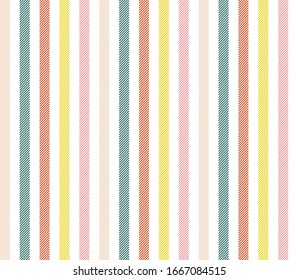Texture stripe seamless pattern with colorful colors vertical parallel stripes.Vector abstract background. Summer concept.