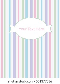 Texture with stripes. Template. Colourful background for your design. Vintage. Vector illustration Greeting card for a children's holiday, party, wedding, birthday, Valentine's Day. Pastel colors