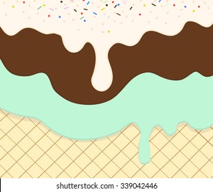 Dripping Ice Cream Cone Images, Stock Photos & Vectors ...