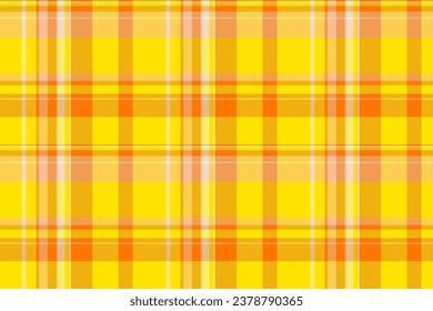 Texture tartan background of check textile plaid with a pattern fabric vector seamless in radioactive and bright colors.