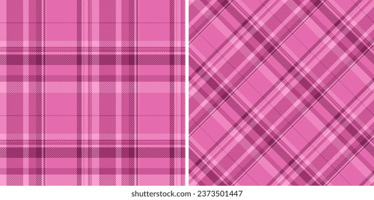Texture tartan background of plaid fabric seamless with a check vector textile pattern set in wedding colors.